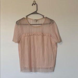 Pink see-through Blouse